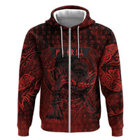 Fenrir Norse Wolf Hoodie Viking Runic Celtic Knot Dark Art