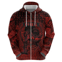 Fenrir Norse Wolf Hoodie Viking Runic Celtic Knot Dark Art