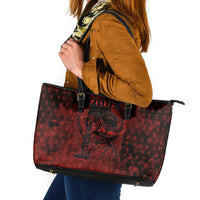 Fenrir Norse Wolf Leather Tote Bag Viking Runic Celtic Knot Dark Art