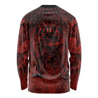 Fenrir Norse Wolf Long Sleeve Shirt Viking Runic Celtic Knot Dark Art
