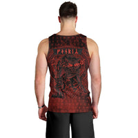 Fenrir Norse Wolf Men Tank Top Viking Runic Celtic Knot Dark Art