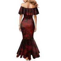 Fenrir Norse Wolf Mermaid Dress Viking Runic Celtic Knot Dark Art