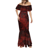 Fenrir Norse Wolf Mermaid Dress Viking Runic Celtic Knot Dark Art
