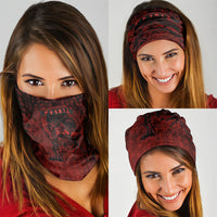 Fenrir Norse Wolf Neck Gaiter Viking Runic Celtic Knot Dark Art