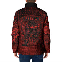 Fenrir Norse Wolf Padded Jacket Viking Runic Celtic Knot Dark Art