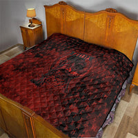 Fenrir Norse Wolf Quilt Viking Runic Celtic Knot Dark Art