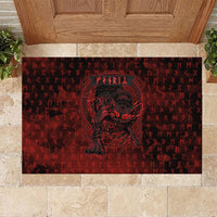Fenrir Norse Wolf Rubber Doormat Viking Runic Celtic Knot Dark Art