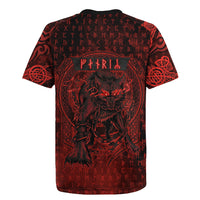 Fenrir Norse Wolf Rugby Jersey Viking Runic Celtic Knot Dark Art