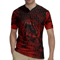 Fenrir Norse Wolf Rugby Jersey Viking Runic Celtic Knot Dark Art