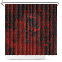 Fenrir Norse Wolf Shower Curtain Viking Runic Celtic Knot Dark Art