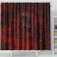 Fenrir Norse Wolf Shower Curtain Viking Runic Celtic Knot Dark Art
