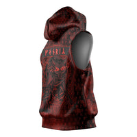 Fenrir Norse Wolf Sleeveless Hoodie Viking Runic Celtic Knot Dark Art
