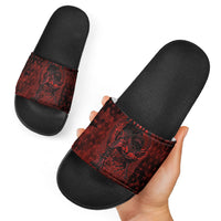 Fenrir Norse Wolf Slide Sandals Viking Runic Celtic Knot Dark Art