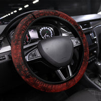 Fenrir Norse Wolf Steering Wheel Cover Viking Runic Celtic Knot Dark Art