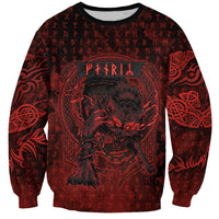 Fenrir Norse Wolf Sweatshirt Viking Runic Celtic Knot Dark Art
