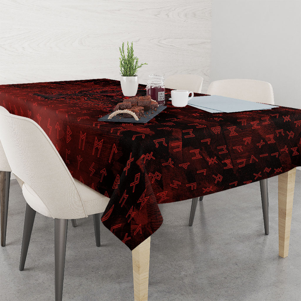 Fenrir Norse Wolf Tablecloth Viking Runic Celtic Knot Dark Art