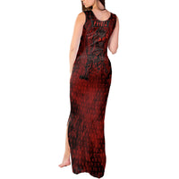 Fenrir Norse Wolf Tank Maxi Dress Viking Runic Celtic Knot Dark Art
