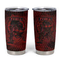 Fenrir Norse Wolf Tumbler Cup Viking Runic Celtic Knot Dark Art