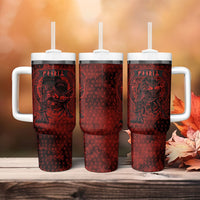 Fenrir Norse Wolf Tumbler With Handle Viking Runic Celtic Knot Dark Art