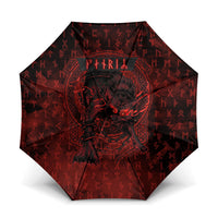 Fenrir Norse Wolf Umbrella Viking Runic Celtic Knot Dark Art