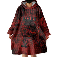Fenrir Norse Wolf Wearable Blanket Hoodie Viking Runic Celtic Knot Dark Art