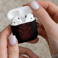 Huginn and Muninn with Fenrir and Vegvisir AirPods Case Viking Runic Celtic Knot Dark Gothic Art