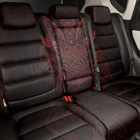 Huginn and Muninn with Fenrir and Vegvisir Back Car Seat Cover Viking Runic Celtic Knot Dark Gothic Art