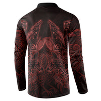 Huginn and Muninn with Fenrir and Vegvisir Button Sweatshirt Viking Runic Celtic Knot Dark Gothic Art