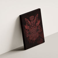 Huginn and Muninn with Fenrir and Vegvisir Canvas Wall Art Viking Runic Celtic Knot Dark Gothic Art