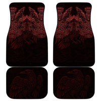 Huginn and Muninn with Fenrir and Vegvisir Car Mats Viking Runic Celtic Knot Dark Gothic Art