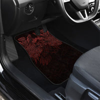 Huginn and Muninn with Fenrir and Vegvisir Car Mats Viking Runic Celtic Knot Dark Gothic Art