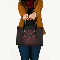 Huginn and Muninn with Fenrir and Vegvisir Leather Bag Viking Runic Celtic Knot Dark Gothic Art