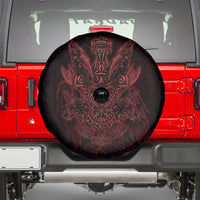 Huginn and Muninn with Fenrir and Vegvisir Spare Tire Cover Viking Runic Celtic Knot Dark Gothic Art