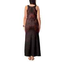 Huginn and Muninn with Fenrir and Vegvisir Tank Maxi Dress Viking Runic Celtic Knot Dark Gothic Art