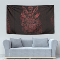 Huginn and Muninn with Fenrir and Vegvisir Tapestry Viking Runic Celtic Knot Dark Gothic Art