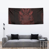 Huginn and Muninn with Fenrir and Vegvisir Tapestry Viking Runic Celtic Knot Dark Gothic Art