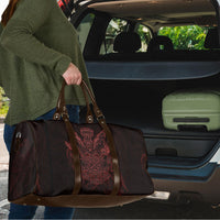 Huginn and Muninn with Fenrir and Vegvisir Travel Bag Viking Runic Celtic Knot Dark Gothic Art