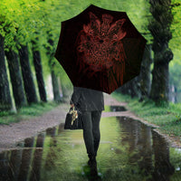 Huginn and Muninn with Fenrir and Vegvisir Umbrella Viking Runic Celtic Knot Dark Gothic Art