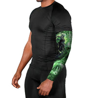 Norse Viking Warrior with Axe Arm Sleeves Celtic Knot Nordic Fantasy Lightning Art