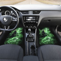 Norse Viking Warrior with Axe Car Mats Celtic Knot Nordic Fantasy Lightning Art
