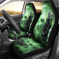 Norse Viking Warrior with Axe Car Seat Cover Celtic Knot Nordic Fantasy Lightning Art