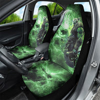 Norse Viking Warrior with Axe Car Seat Cover Celtic Knot Nordic Fantasy Lightning Art