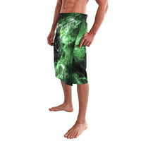Norse Viking Warrior with Axe Lavalava Celtic Knot Nordic Fantasy Lightning Art