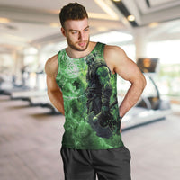 Norse Viking Warrior with Axe Men Tank Top Celtic Knot Nordic Fantasy Lightning Art
