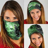 Norse Viking Warrior with Axe Neck Gaiter Celtic Knot Nordic Fantasy Lightning Art