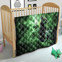 Norse Viking Warrior with Axe Quilt Celtic Knot Nordic Fantasy Lightning Art