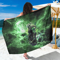Norse Viking Warrior with Axe Sarong Celtic Knot Nordic Fantasy Lightning Art