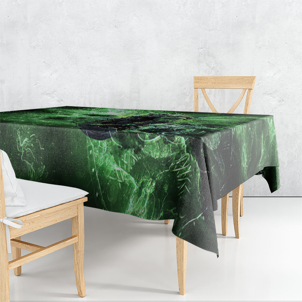 Norse Viking Warrior with Axe Tablecloth Celtic Knot Nordic Fantasy Lightning Art