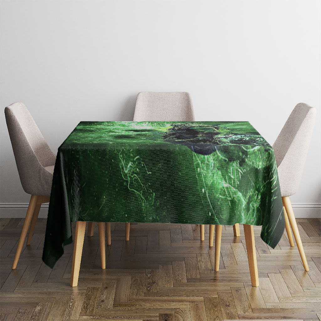 Norse Viking Warrior with Axe Tablecloth Celtic Knot Nordic Fantasy Lightning Art