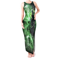 Norse Viking Warrior with Axe Tank Maxi Dress Celtic Knot Nordic Fantasy Lightning Art